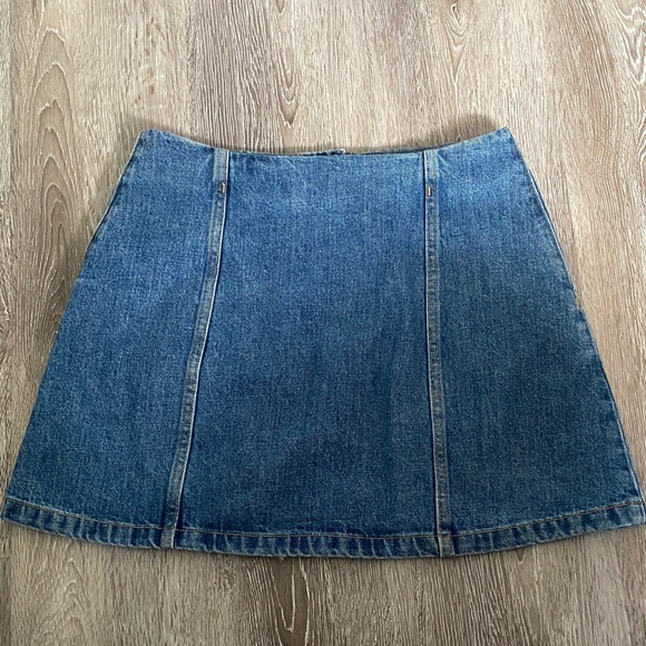 Wilfred Blue Denim Mini Skirt - Picture 3 of 4